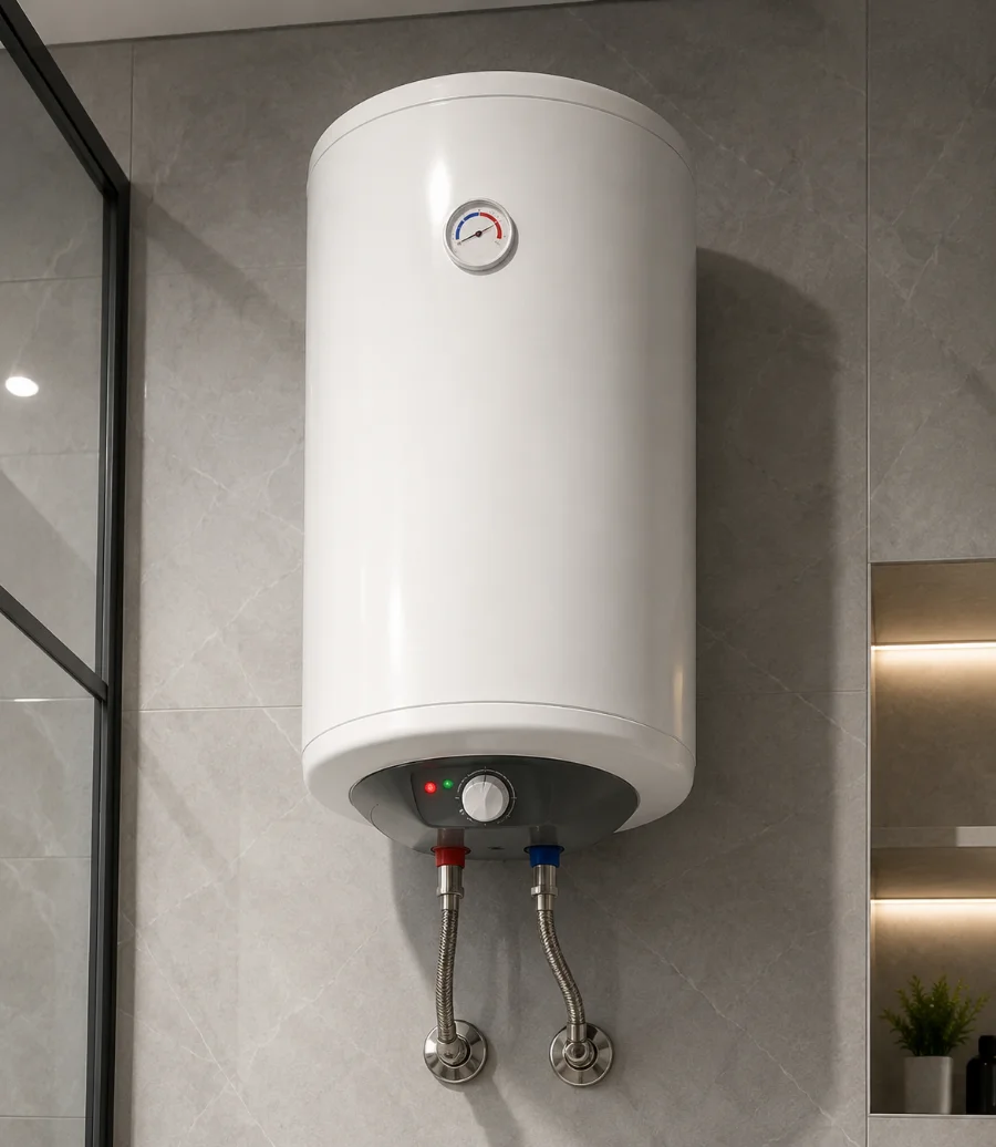 Wall-mounted water heater (geyser) unit